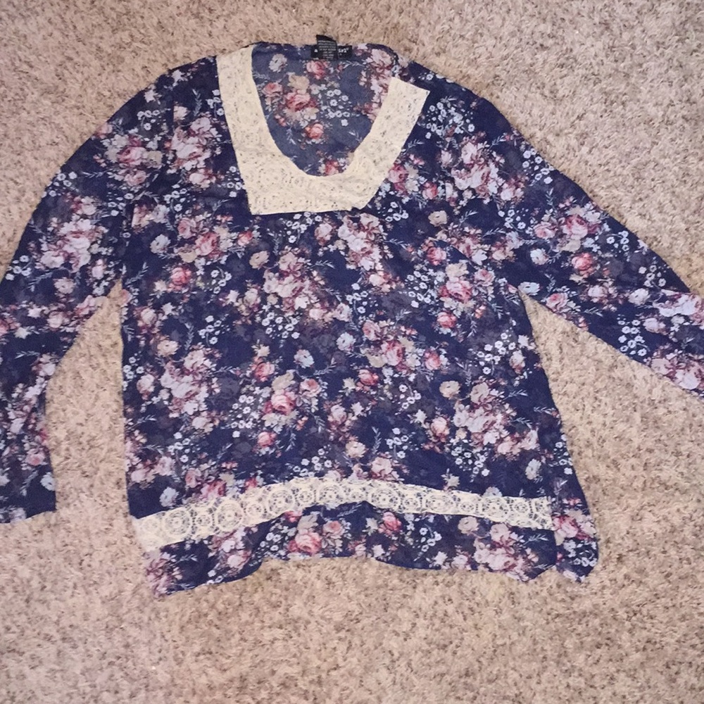 Long sleeve see through